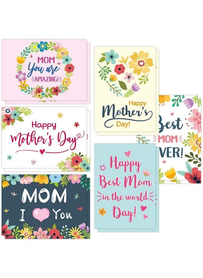 ceiba tree - Mothers Day Cards Floral Happy Mother’S Day Blank Note Card 12 Pcs - Image 1