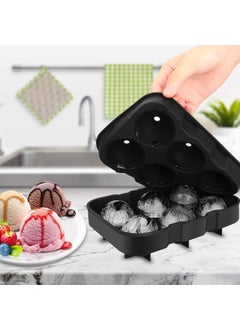 PAVITYAKSH PAVITYAKSH Whisky Ball 6 SEC Round Easy Release Flexible Silicone Whiskey Ice Ball Maker,Ice Tiny Cube Trays Chocolate Mould Maker (Whisky Ball 6 SEC Round).  - Image 4