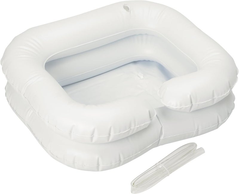 Inflatable Shampoo Basin, Wash Hair in Bed, Long Term Bedrest, Disabled, Handicapped, Easily Clean and Conditions Hair, Easy to Inflate, Assistive Aid, (Eligible for VAT relief in the UK