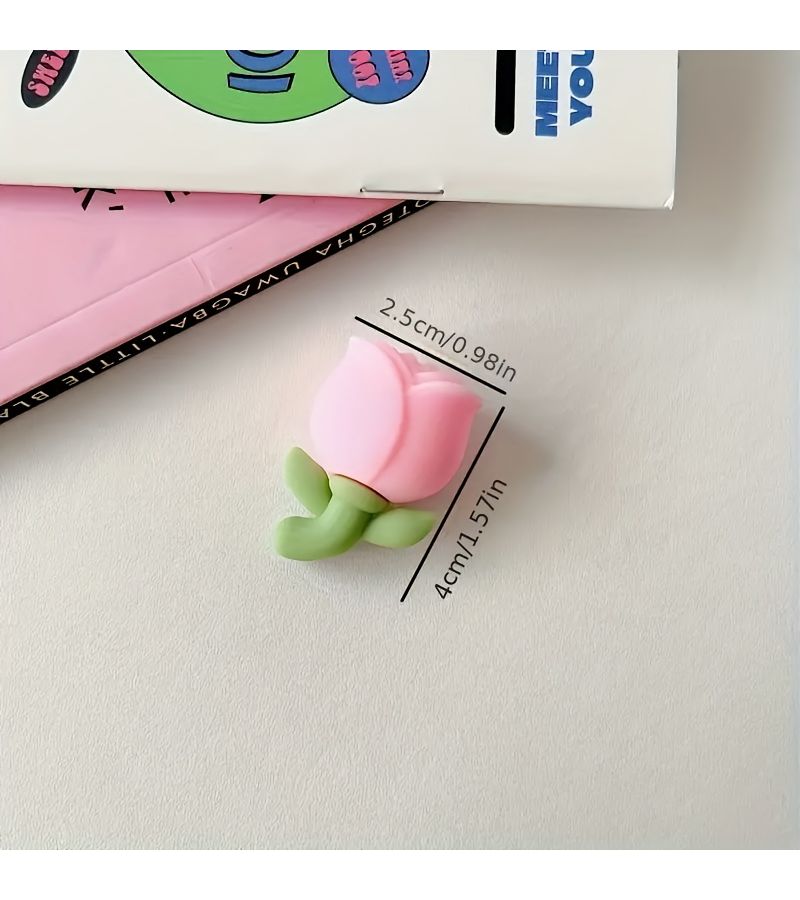 4 Pcs Tulip Pattern Cable Protector Decorate And Protect Your Phone Charger From Damage - Image 3