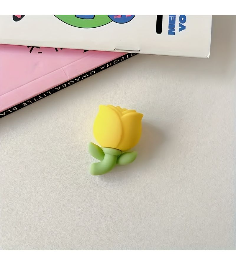 4 Pcs Tulip Pattern Cable Protector Decorate And Protect Your Phone Charger From Damage - Image 1