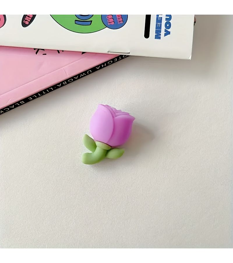 4 Pcs Tulip Pattern Cable Protector Decorate And Protect Your Phone Charger From Damage - Image 5