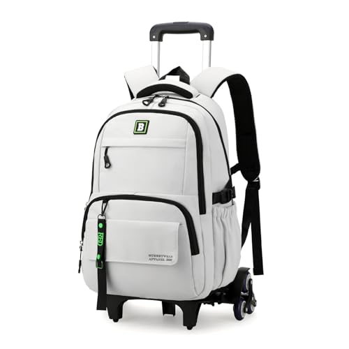 Armbq Rolling Backpack for Boys Kids Teens Elementary Wheeled School Bag with Wheels Trolley - Image 1