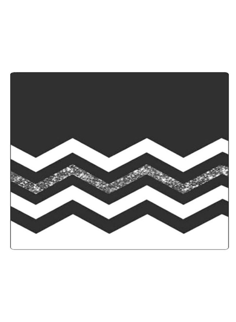 Printed Anti-Slip Gaming Mouse Pad Black/Grey/White