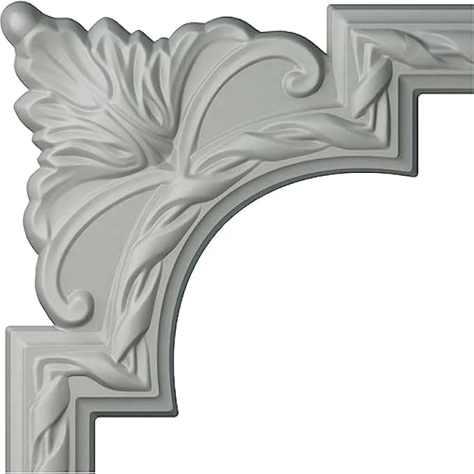 JACKSON FRENCH RIBBON PML09X09JA PANEL CORNER (MATCHES MOULDING PML01X00JA), 9"W X 9"H, FACTORY PRIMED - Image 2
