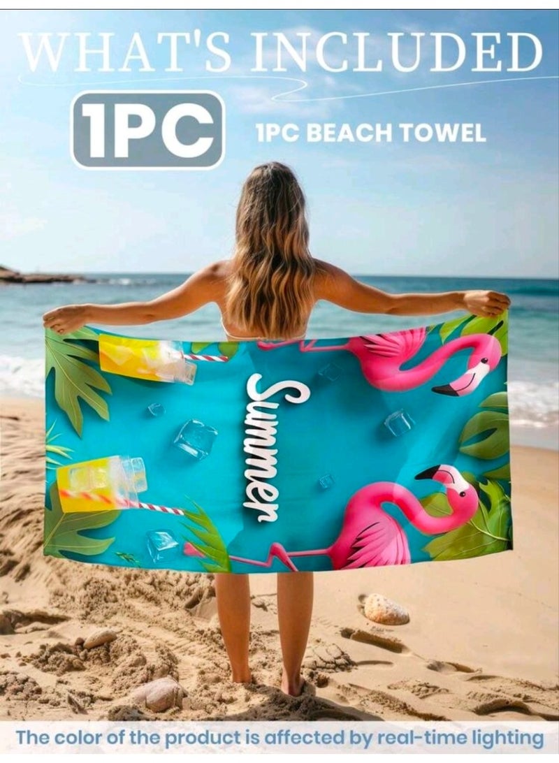 Microfiber Quick Dry Beach Blanket, Towel, Suitable For Swimming,Travel, Camping,Yoga Mat Outings Summer Beach Essentials - Image 3