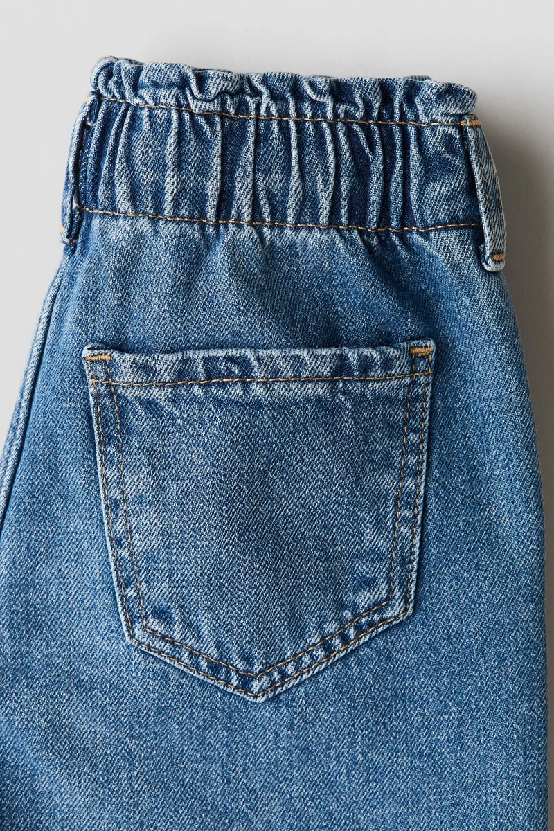 H&M Wide Leg Paper Bag Jeans