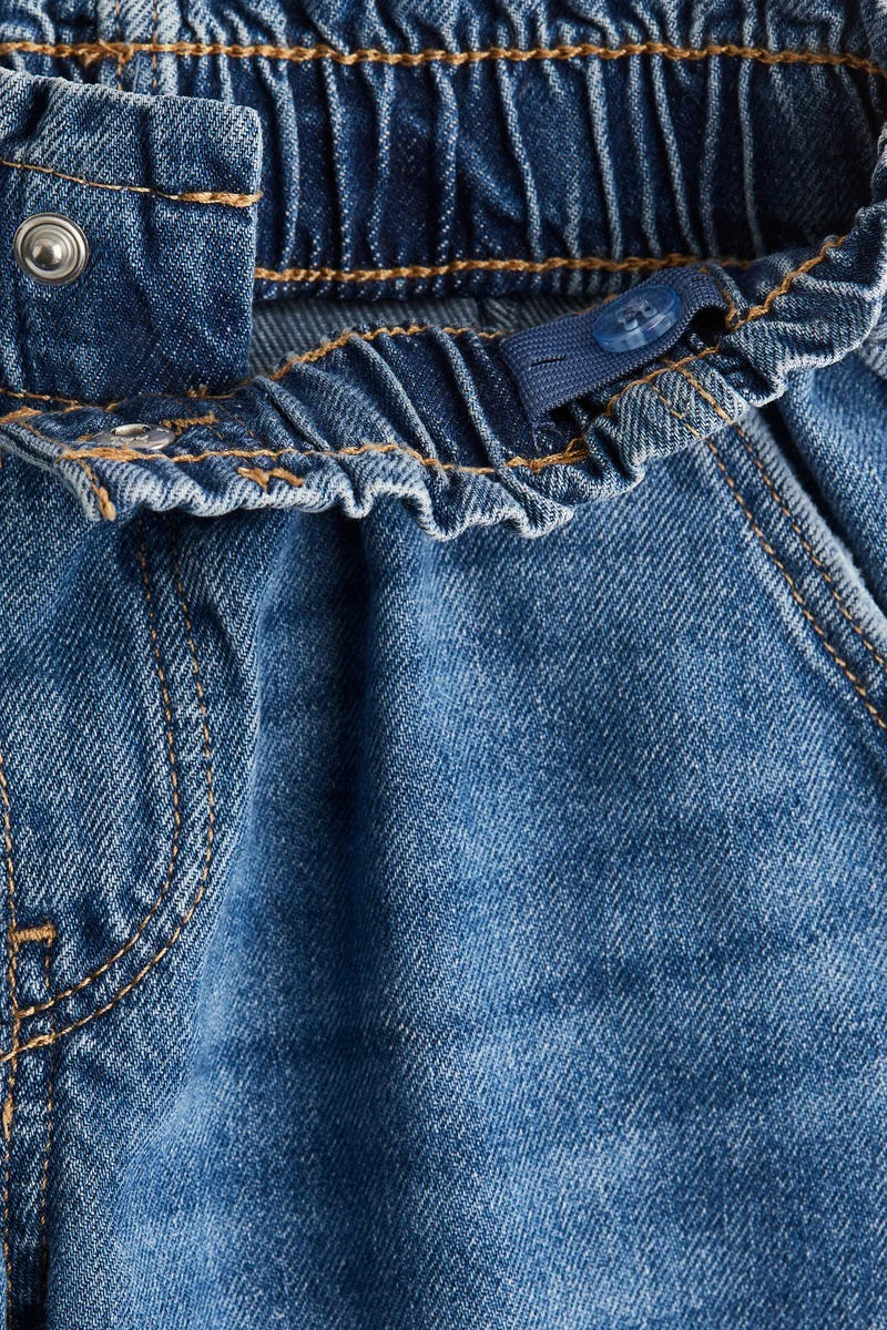 H&M Wide Leg Paper Bag Jeans