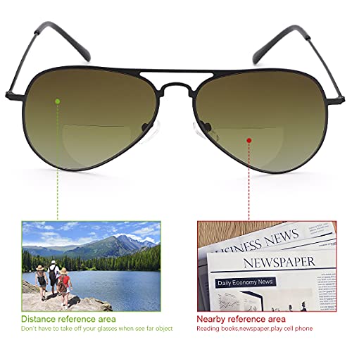 MIRYEA 2 Pairs Bifocal Reading Glasses UV400 Protection Sport Sunglasses Blue Light Blocking Lightweight Sun Readers for Men Women Outdoor Driving Eyeglasses Tinted Shades Anti Glare Eyewear 2.0 - Image 3