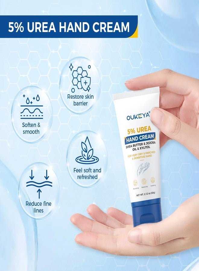 OUKEYA Urea Hand Cream - With 5% Urea Deep Nourishment for Hands, Fast-Absorbing Hydration for Soft Skin with Jojoba Seed Oil & Shea Butter - Perfect Travel Size for On-the-Go Care - Image 5