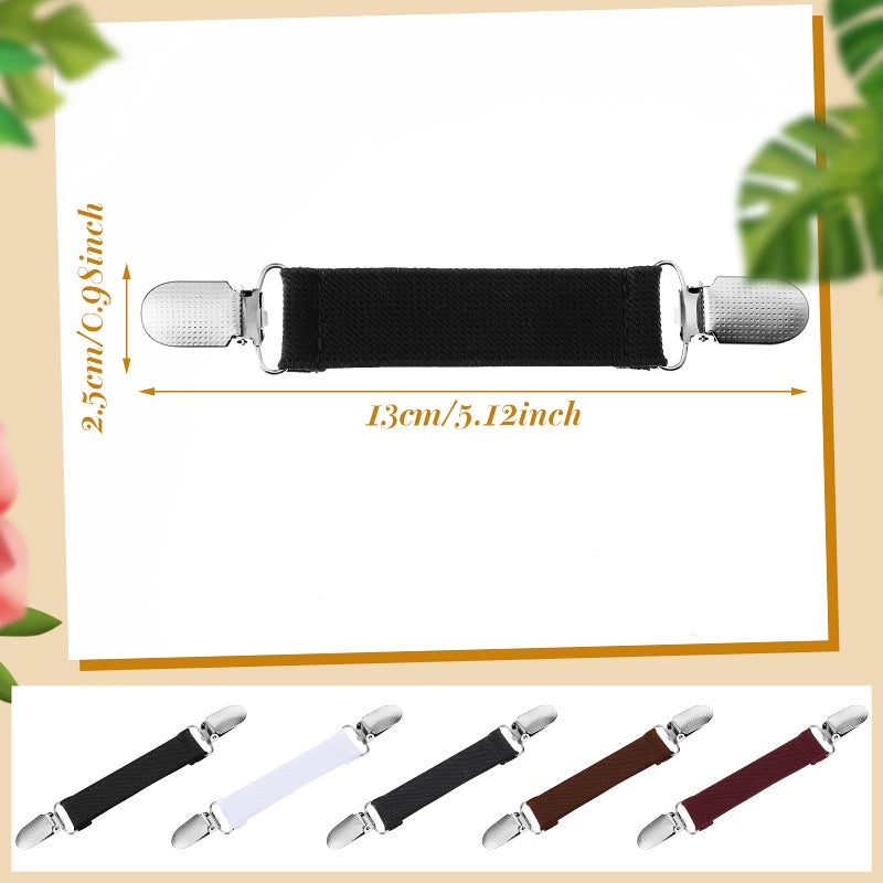 Satinior 5 Pcs Fit Dress Cinch Clips Set Retro Cardigan Collar Back Cinch Shawl Clip(Simple Colors) - Image 2