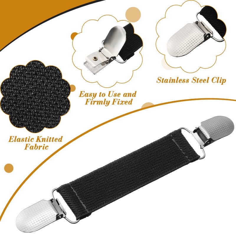 Satinior 5 Pcs Fit Dress Cinch Clips Set Retro Cardigan Collar Back Cinch Shawl Clip(Simple Colors) - Image 3