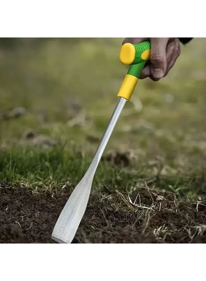 Heavy Duty Stainless Steel Garden Shovel With Upgraded Rubber Handle For Digging Planting - Image 1