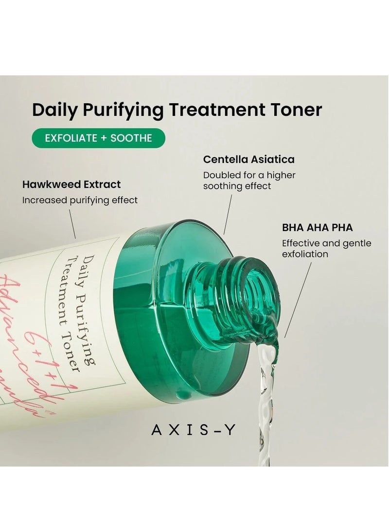 AXIS-Y Daily Purifying Treatment Toner 200ml + Vegan Collagen Eye Serum 10ml - Image 2