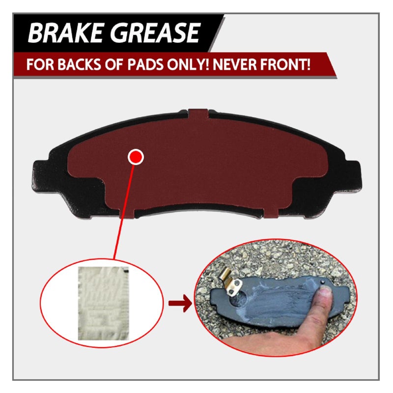 SIPAUTEC-8pcs Front and Rear Ceramic Disc Brake Pads Set Replacement For 2013-2018 Hyundai Santa Fe Sport (only fit 2.0L & 2.4L),For Kia Sorento 2011-2020,For Hyundai Santa Fe 2010/2011/2012 - Image 5