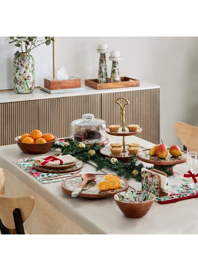 Home Box Berry Wooden Tray - 38x25x4.5 cm  - Image 4
