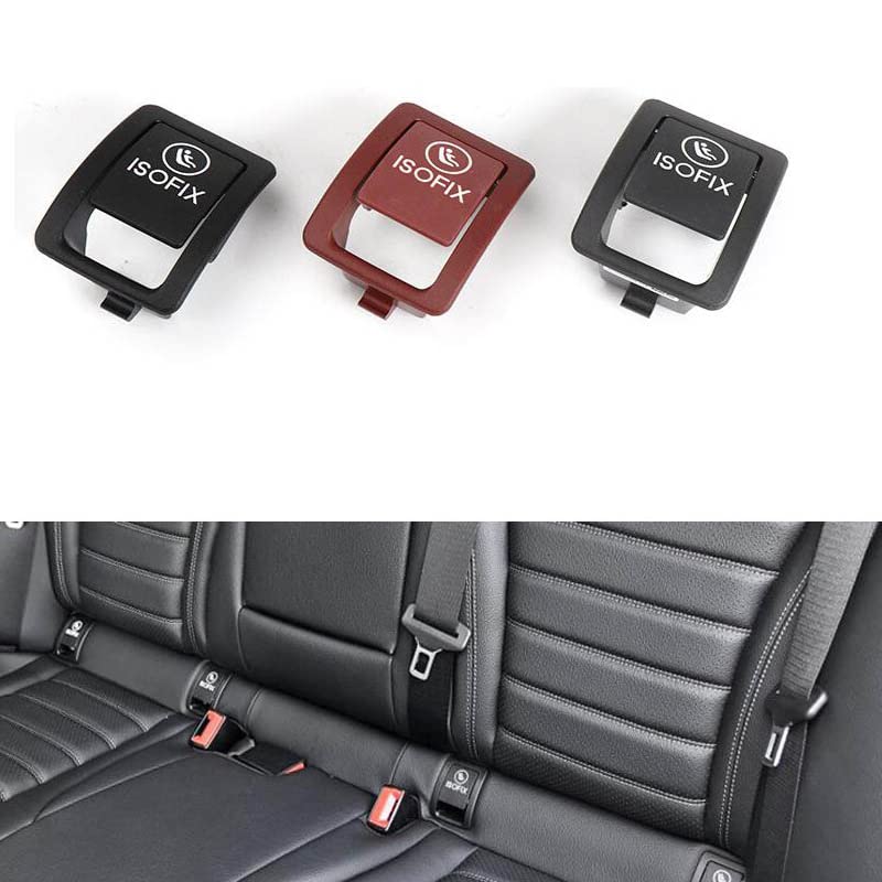 Cakievro غطاء أمان مقعد الطفل ISOFIX الخلفي لسيارة مرسيدس W205 لسيارة بنز C Class W205 C300 C350 C200 C180 2015-2021 2059200513 (أحمر) - Image 3