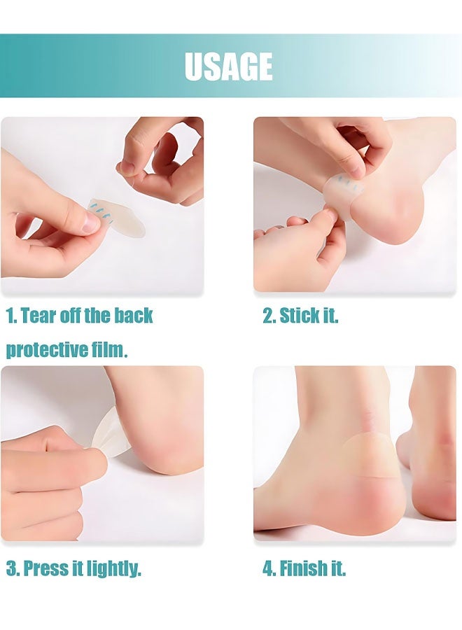 عبوة من 15 ضمادة شفافة لعلاج البثور - جل هيدروكولويد لعلاج البثور، مقاوم للماء للكعب والجلد، يساعد على التئام الجروح بشكل أسرع - Image 4