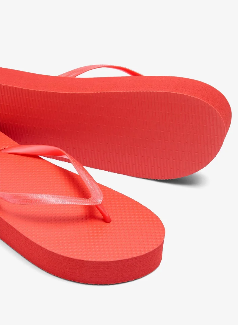 Matalan Orange Platform Flip Flops