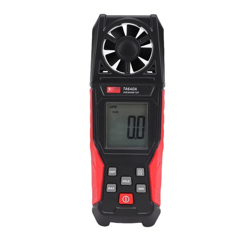 Handheld Digital Anemometer Wind Speed Meter with LCD Backlight for Wind Velocity and Temperature Measurement - Image 2