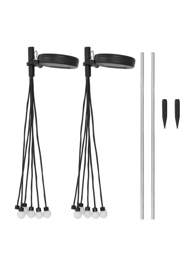 NIBEMINENT 2 Sets Solar Powered Firefly Lights Outdoor Waterproof Solar Garden Lights for Lawn Outdoor Starburst Swaying Lights  - Image 1
