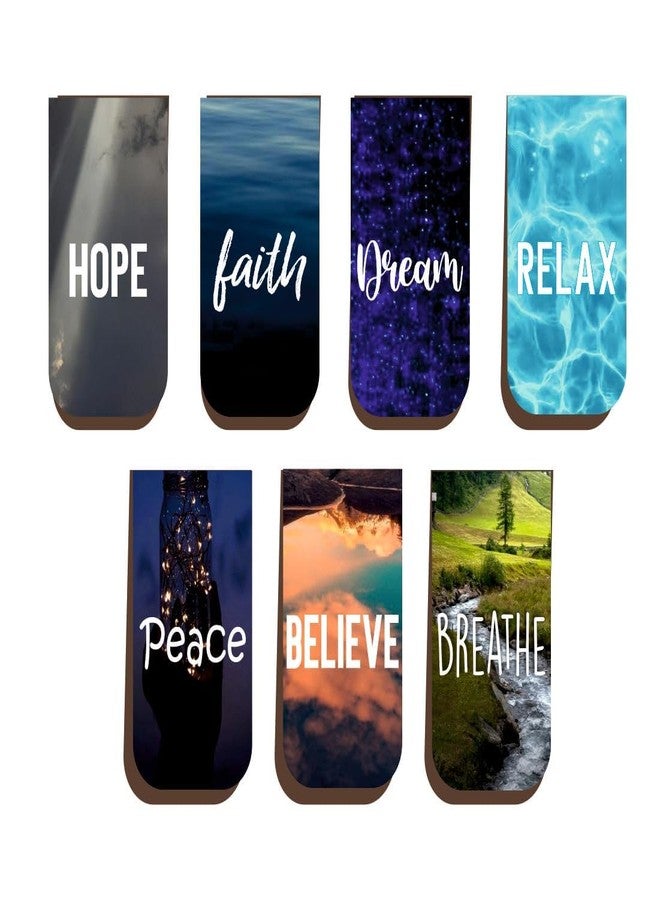 Otidge Pack of 7 Cute Magnetic Bookmarks | Book Marks for Book Lovers | Cartoon Magnetic Bookmarks (Spiritual) - Image 2
