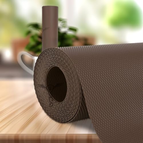 SITTELLA® (45cm x 5m) Food-Grade Anti-Slip Washable Kitchen Drawer & Shelf Liner | Multipurpose Waterproof Fridge, Table & Cabinet Mat | Non-Toxic, Cuttable & Reusable(Coffee) - Image 1