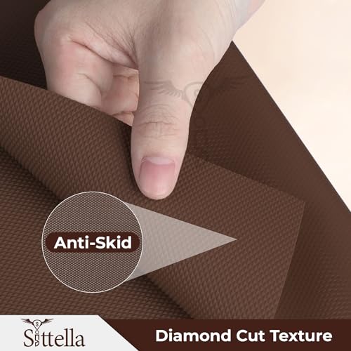 SITTELLA® (45cm x 5m) Food-Grade Anti-Slip Washable Kitchen Drawer & Shelf Liner | Multipurpose Waterproof Fridge, Table & Cabinet Mat | Non-Toxic, Cuttable & Reusable(Coffee) - Image 5