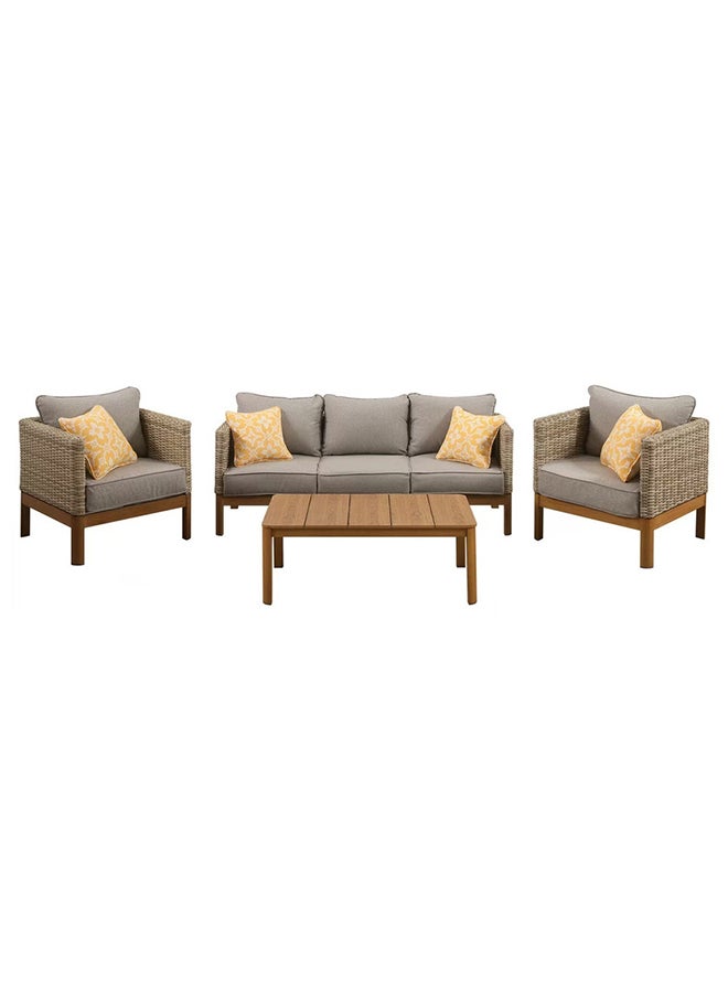 Oasis 5 Seater Outdoor Beige Color Sofa 