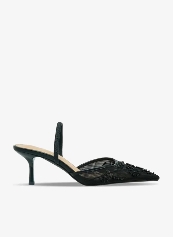 Women Embellished Flared Heel Shoes