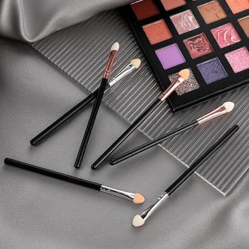 Sibba Makeup Brushes Set 12 Pcs Sponge Eyeshadow Brush Kits Eye Applicator Double Sided Reusable Eyemakeup Tool Multifunctional Make Up Accessories Fit Lip Beauty Eye Shadow Makeup Lover - Image 3