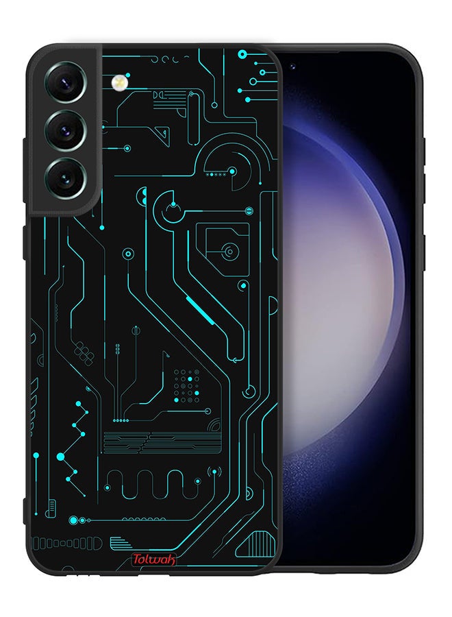 Tolwak Samsung Galaxy S21 Plus 5G Protective Case Cover Digital Art Circuits Minimalism Multiple Display - Image 2