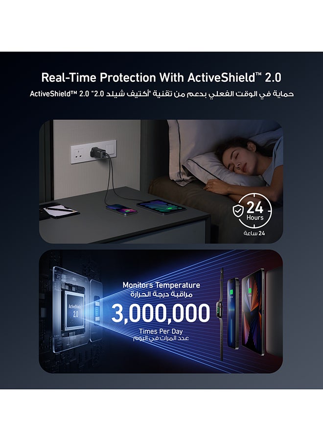 Anker USB C Charger,  735 Charger GaNPrime 65W, PPS 3-Port Fast Compact Foldable Wall Charger for MacBook Pro/Air, iPad Pro, Galaxy S24/S23, Dell XPS 13, iPhone 17/16/15, Huawei, Xiaomi, Redmi - Image 2