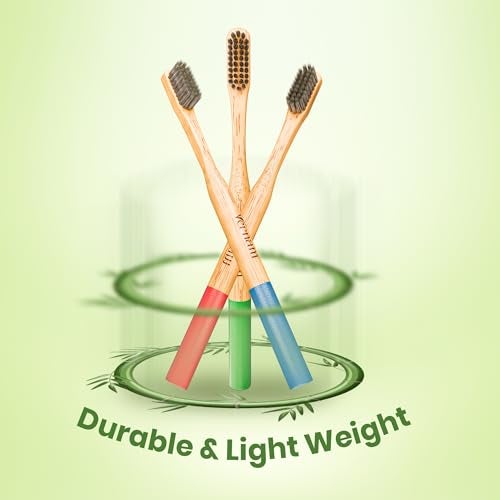 Vernam Phoenix Bamboo Toothbrush | Biodegradable | Soft Bristles| Plastic-Free Soft Toothbrush | Manual Toothbrush for Adults - Sustainable and Gentle Oral Care | Pack of 1 | 3 Brushes - Image 3