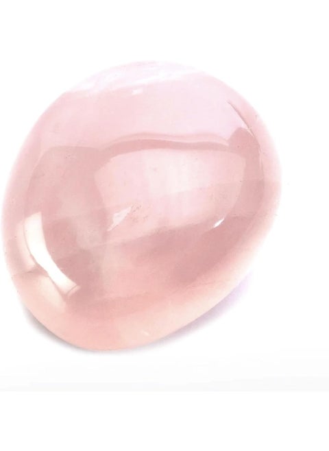 KALIFANO Rose Quartz Palm Stone with Healing & Calming Effects