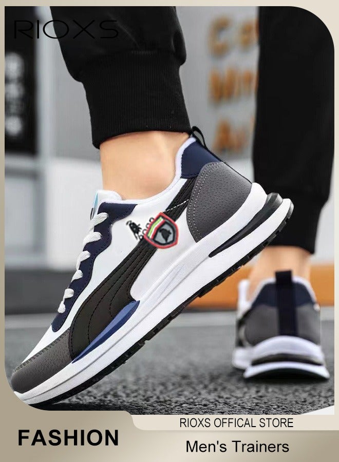 RIOXS Men's Trainers,Breathable Athletic Shoes,Fashion Casual Sports Shoes,Comfort Fitness Shoes For Men,Lace-up Low Top Sneaker For Running Jogging Hiking Walking And Outdoor Use, Mens Athlesiure Trainers  - Image 4