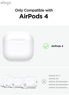 Elago elago Clear Hang compatible with AirPods 4 case cover (2024) with Carabiner - Neon Yellow  - Image 2