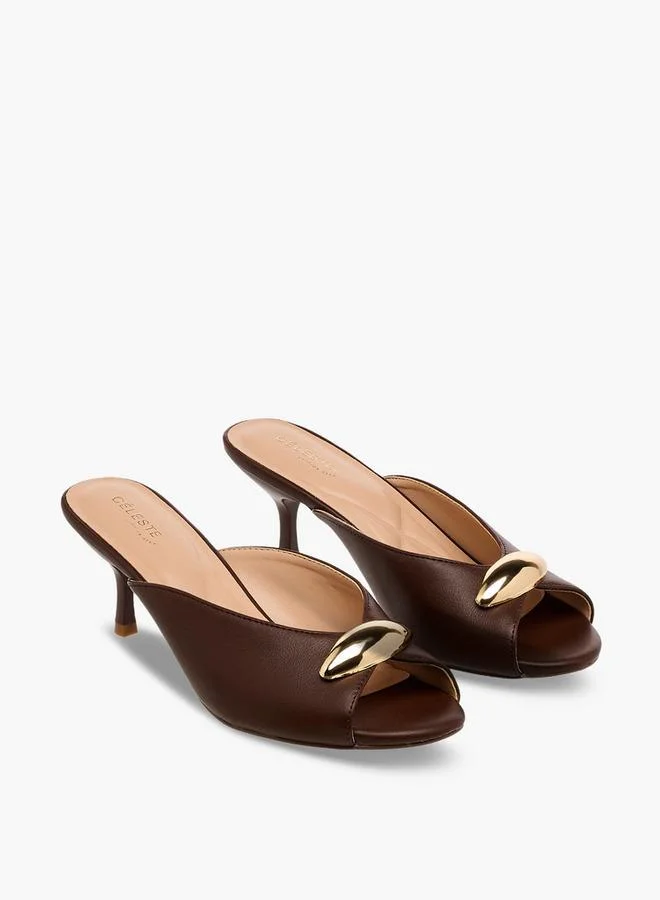 سيليست Women Stiletto Heel Peep Toe Sandals