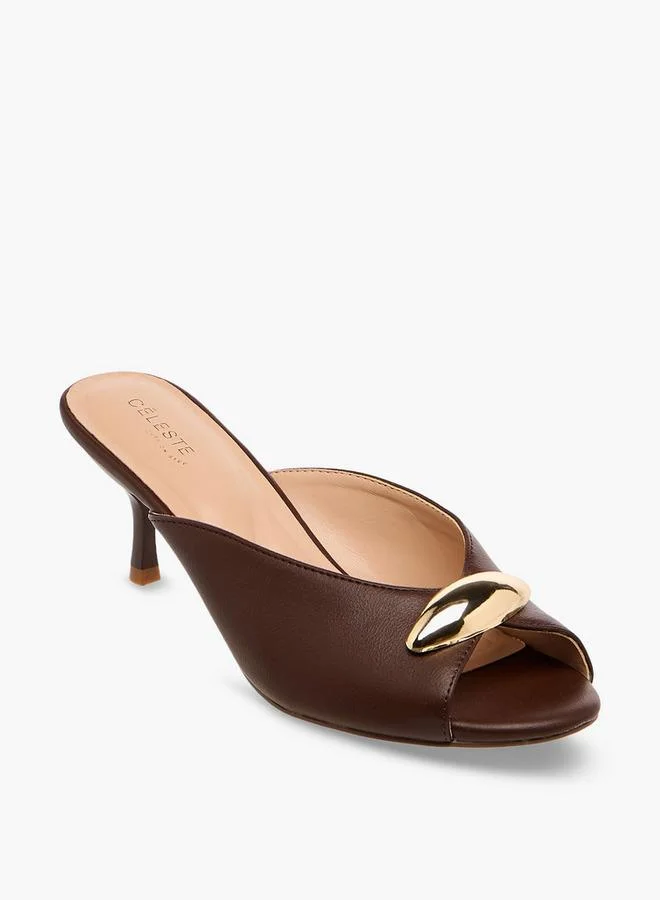 سيليست Women Stiletto Heel Peep Toe Sandals