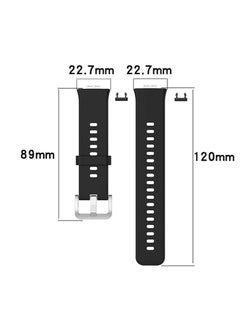 Generic Silicone Band For Huawei Watch Fit. Strap Watch Band For Huawei Watch Fit Wristband Replace Bracelet (Black)  - Image 3
