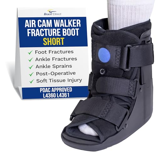 Brace Direct Air Cam Walker Fracture Boot - Short - Orthopedic Medical Walking Boot for Foot & Ankle Fractures, Sprains & Injury Stabilization Size M (Men’s US 7.5-10 / Women’s US 8.5-11.5) - Image 1