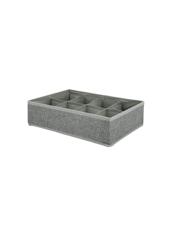 Homez HOMEZ FABRIC 8 COMPARTMENT DRAWER ORGANIZER GREY  - Image 2