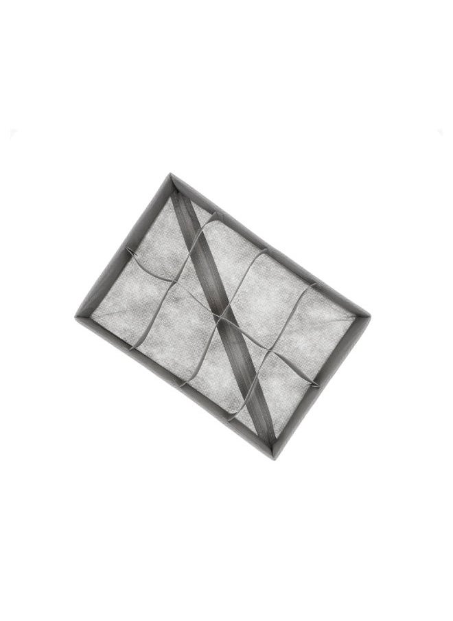 Homez HOMEZ FABRIC 8 COMPARTMENT DRAWER ORGANIZER GREY  - Image 3