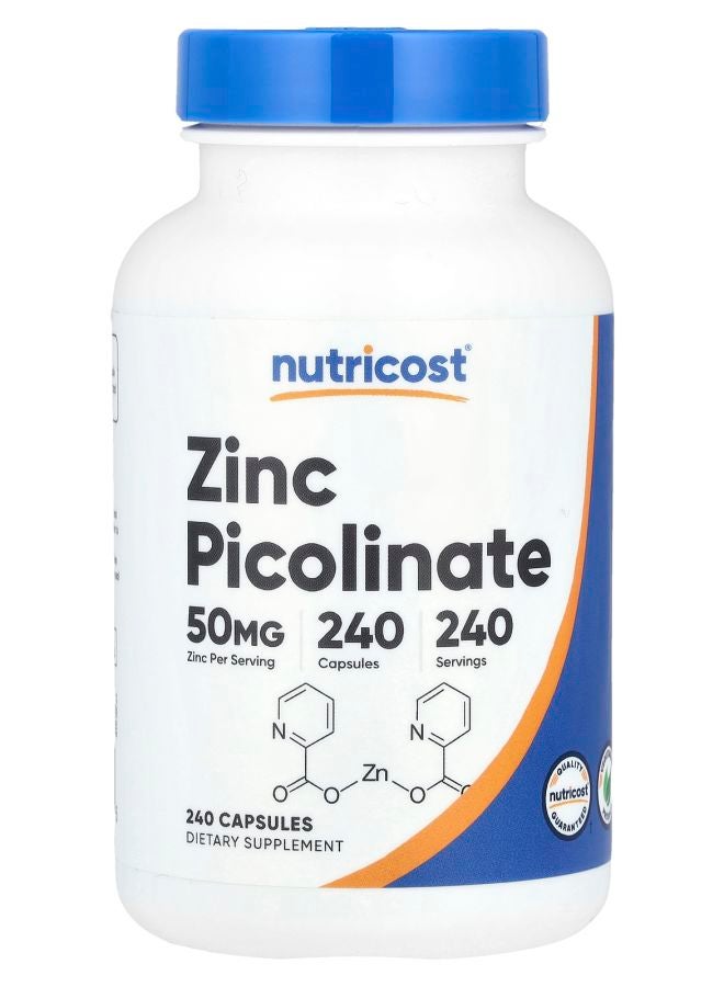 Nutricost Zinc Picolinate 50 mg 240 Capsules