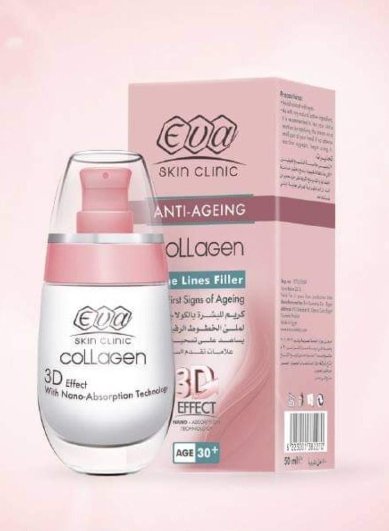 Eva Skin Clinic Cream Collagen Fine Lines Filler - 50 ml - Image 5