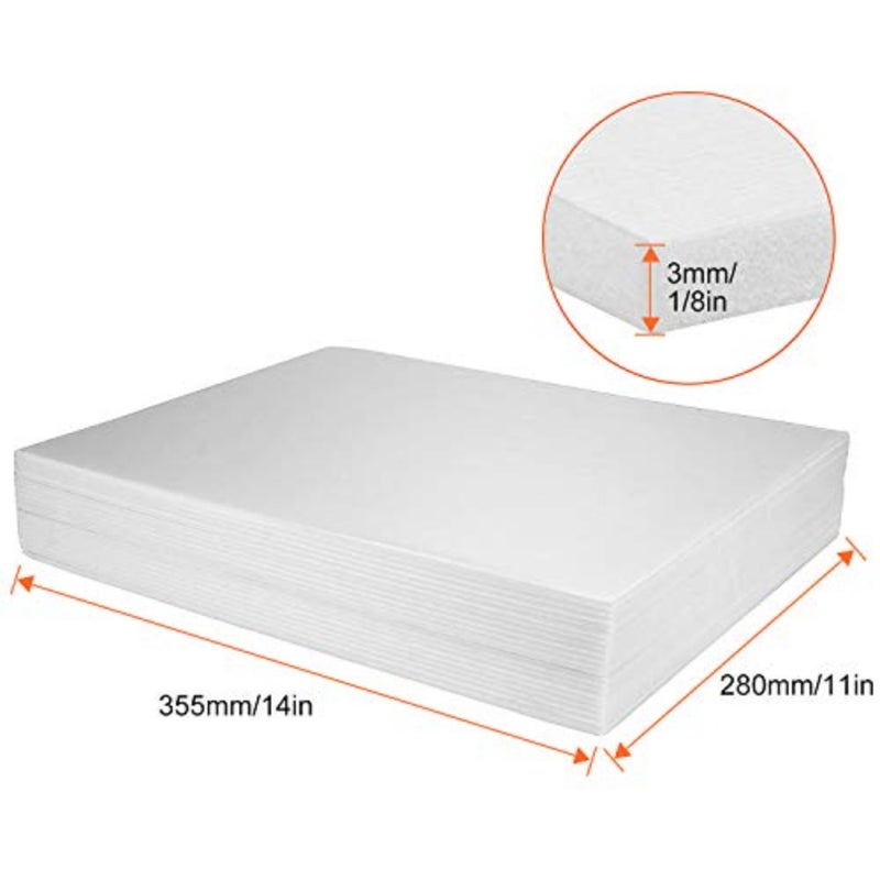 20Pack Foam Boards, 27.9 cmx110.2 cm Foam Core Backing Board White, 1/8" Thickness Mat Boards Poster Boards Polystyrene Poster Board Signboard Perfect for Presentations, School, Office and Art Projects - Image 2
