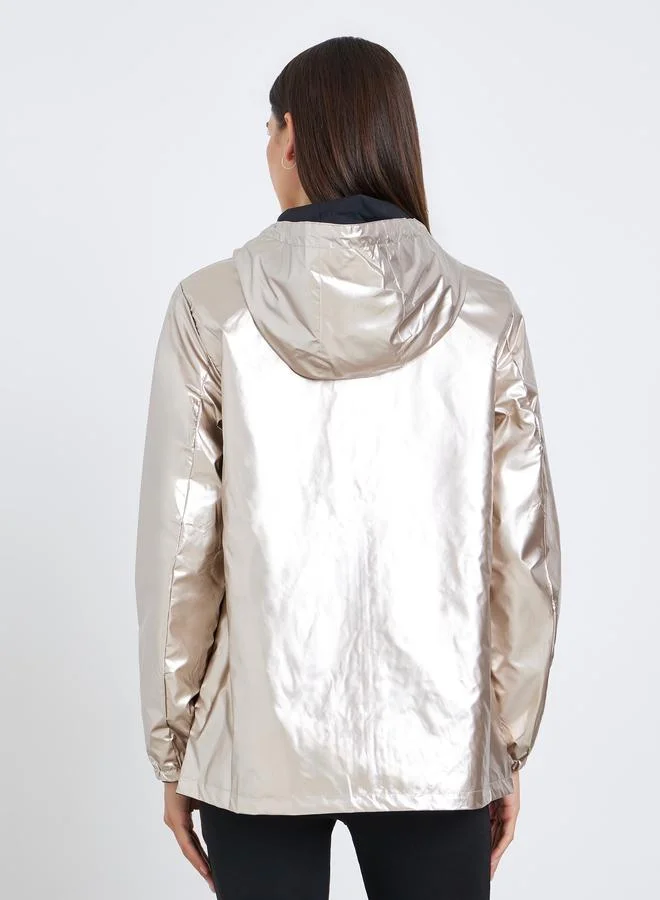 Take Two  Women Solid Zip Up Reversible Hoodie Jacket for Women | Best Price UAE