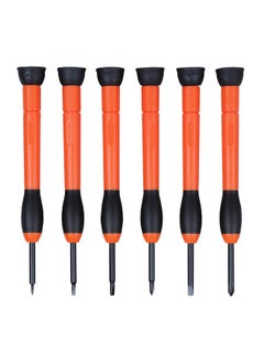 Taparia Taparia PSFP-6 Precision Screw Driver Set, Orange & Black, 6 Pieces  - Image 2