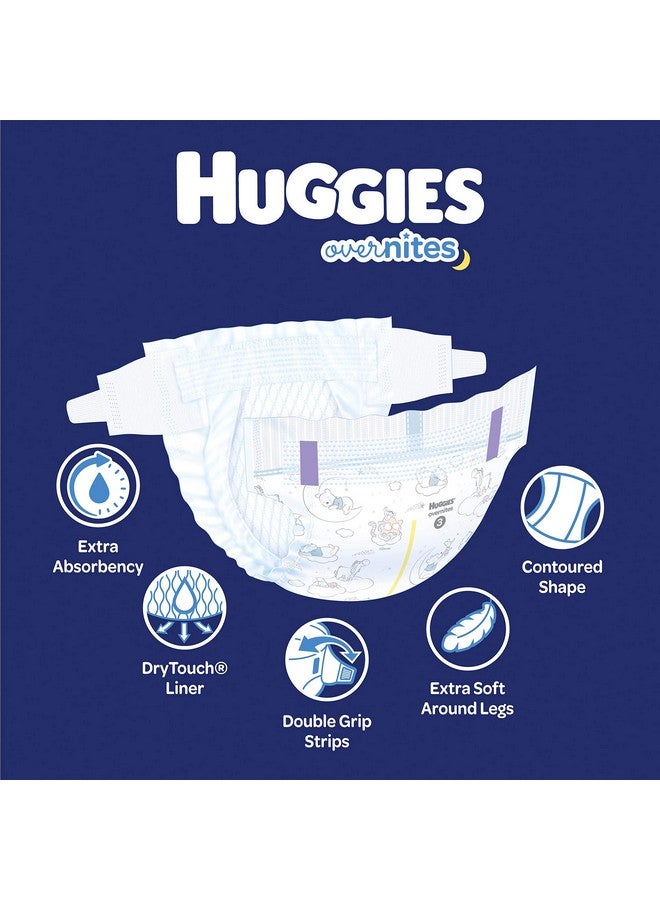 HUGGIES Nighttime Baby Diapers Size 3, 24 Ct, Huggies Overnites - Image 1