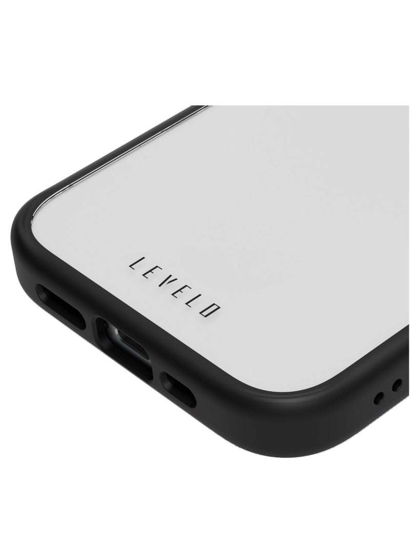 LEVELO iPhone 15 Solo Case with High Transparency Back Cover / 3H Anti Scratch / Shock-Proof Edges / Shock-Absorbent Protection / Reinforced Corners with Airguard - Black - Image 2